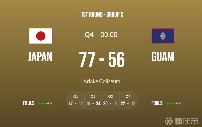 关岛vs日本比分